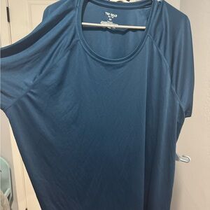 tek gear Women's Short Sleeve Scoop Neck Active Top in Teal